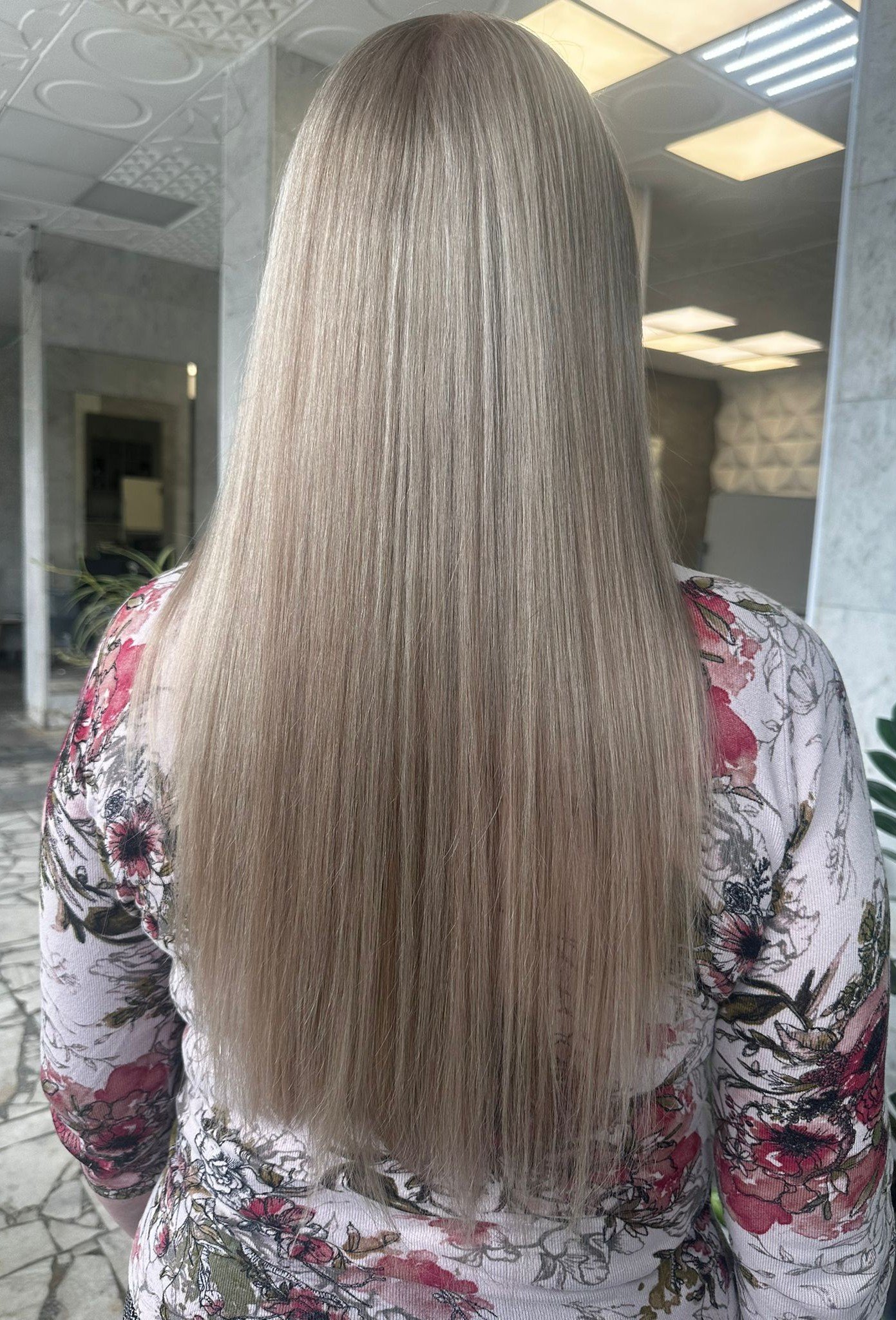 After — keratin smoothing